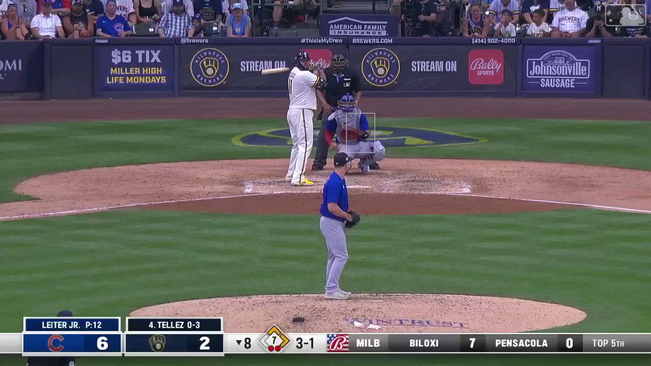 Cubs at Brewers / Twitter