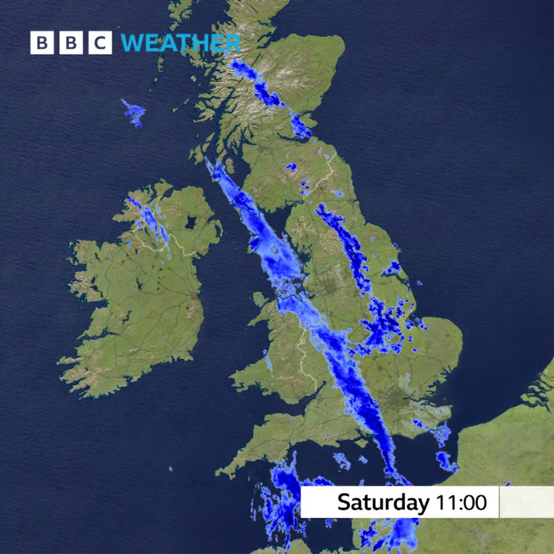 BBC Weather On Twitter Here s A Wider Look At Where The Rain And 
