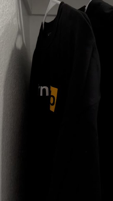 I’m going to need a separate closet with all this @Pornhub merch!! They make the best quality sweatshirts