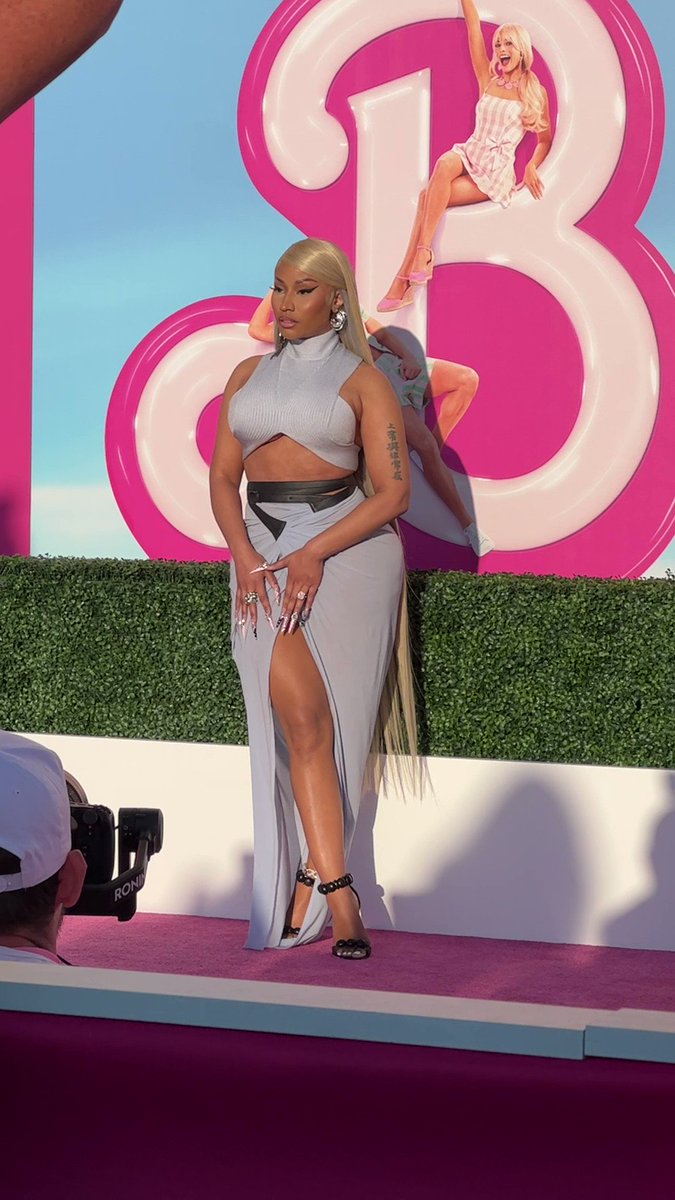 RT @THR: Queen #Barbie Nicki Minaj has arrived to #BarbieTheMovie premiere https://t.co/ylkS9vk5G2