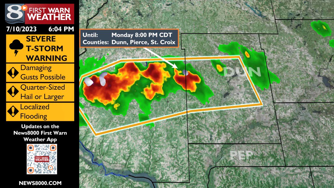 WKBT News 8 on Twitter "BREAKING A Severe Thunderstorm Warning has