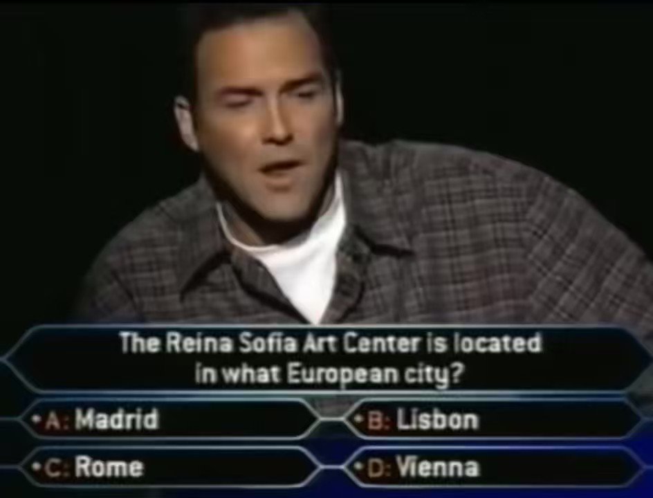 RT @historyinmemes: Norm McDonald's memorable moment in Who Wants to Be a Millionaire (US) 17/11/2000 https://t.co/tghOiZ3vE4