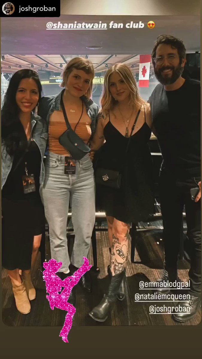 RT @Dj4Jg2: Josh Groban’s #InstaStory Josh and Natalie went to Shania Twain show. https://t.co/cVWsviG0P6