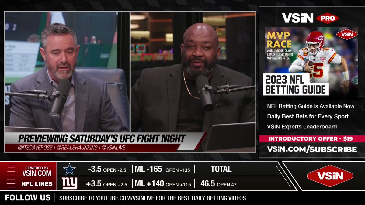 How will you handicap this weekend's #UFCFightNight main event?

@itsdaveross breaks down his analysis of the fight and how he will bet the main event of this weekend's UFC Fight Night card

@realshaunking | #FollowTheMoney https://t.co/KOOnCoQQra