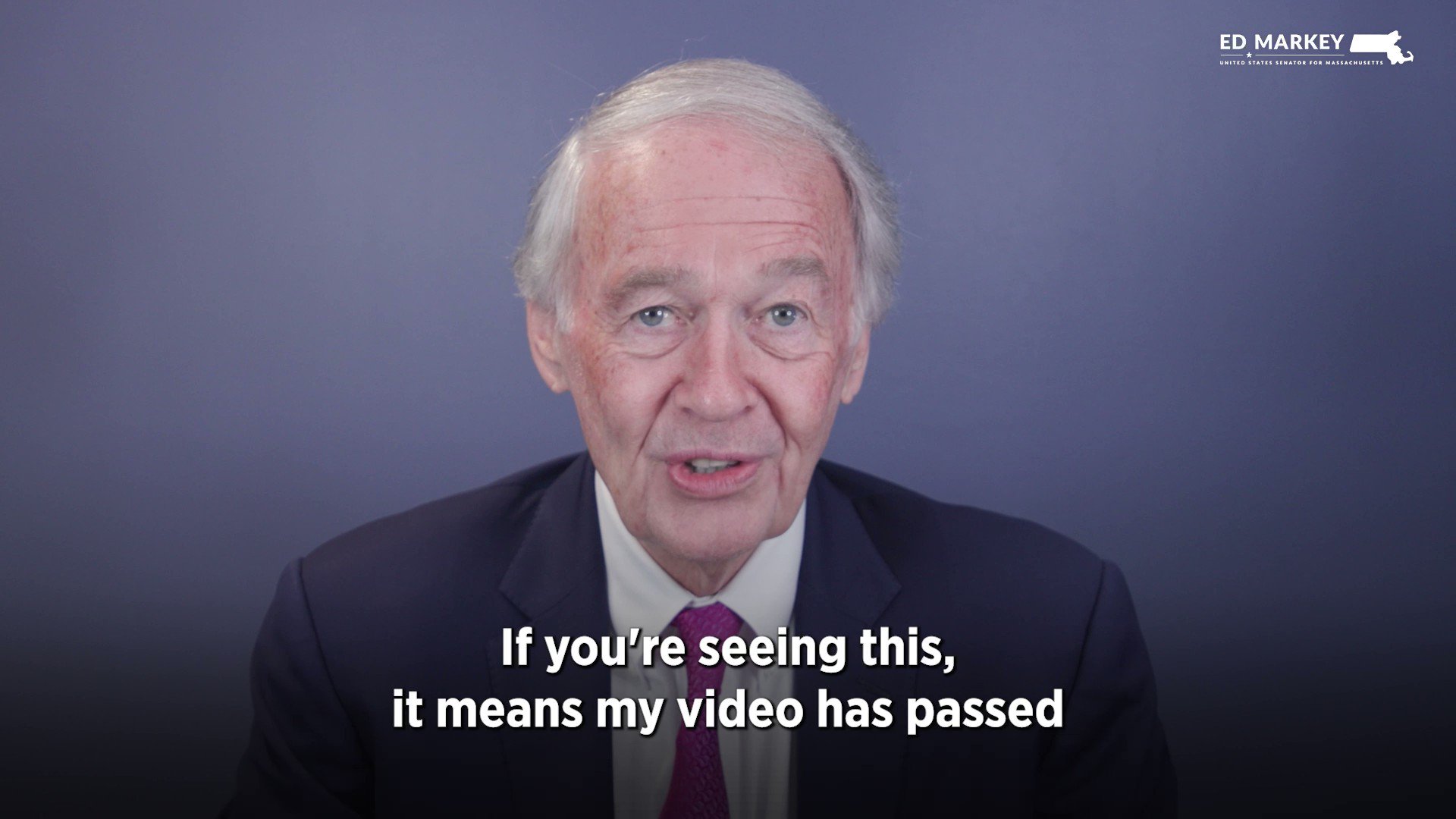 Ed Markey on Twitter "If you're seeing this video it means Twitter's