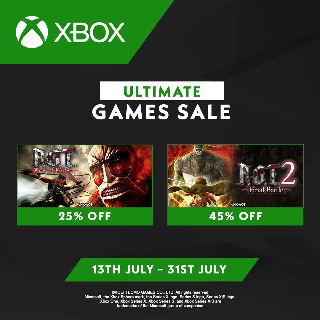 KOEI TECMO EUROPE on Twitter "Here is our Xbox Ultimate Game Sale list