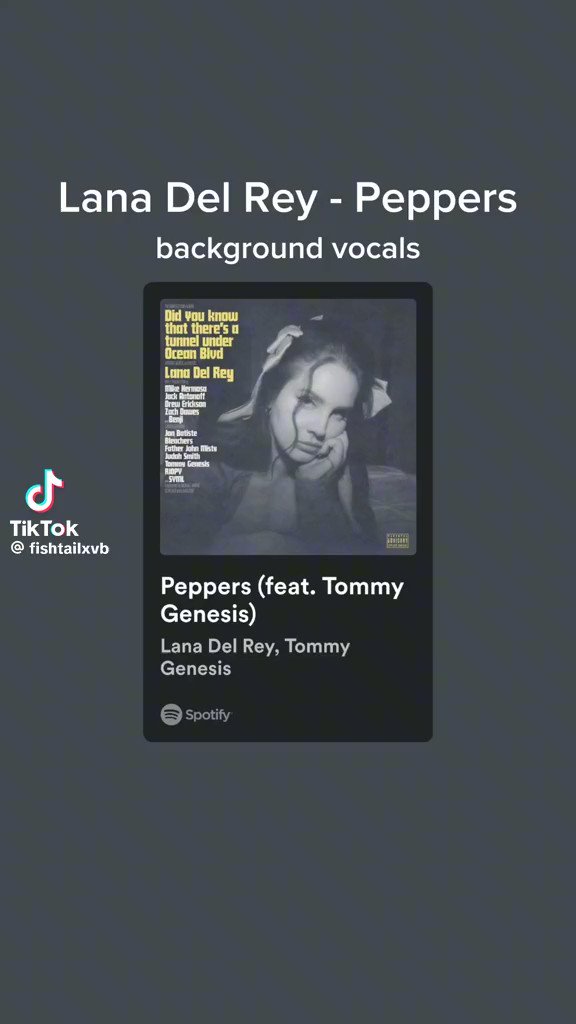 Lana Del Rey Addiction 🌊 on Twitter "Peppers (hidden vocals)"