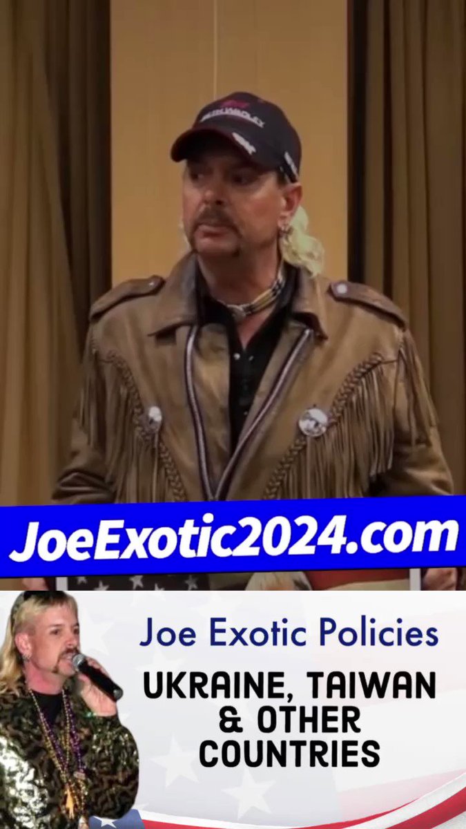 steve anderson on Twitter "RT joe_exotic Vote Joe Exotic 2024"