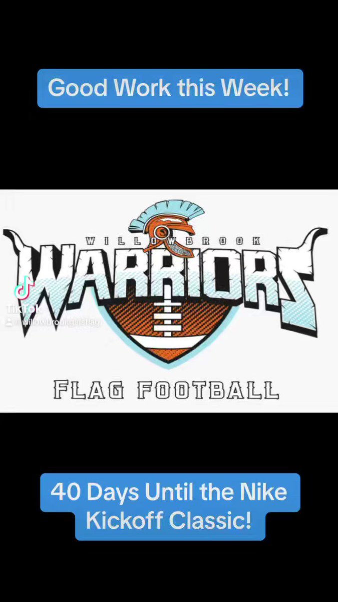 40 days.   Can’t wait until tryouts to start the real preparation for Nike Kick Off 

@BearsOutreach @usnikefootball @USAFootball @Silva321FUTP60 https://t.co/u9R4JUZZVn