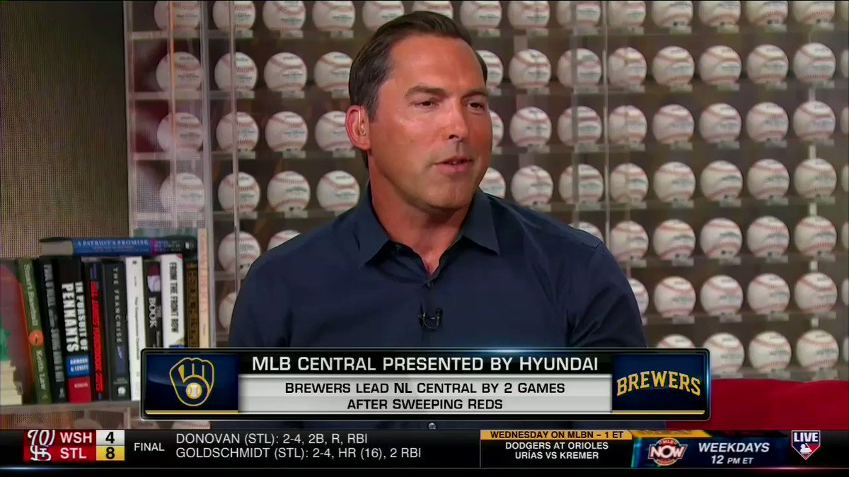 RT @MLBNetwork: The division-leading @Brewers are getting contributions across the board.

#MLBCentral | @markdero7 https://t.co/J5ANONnuOk