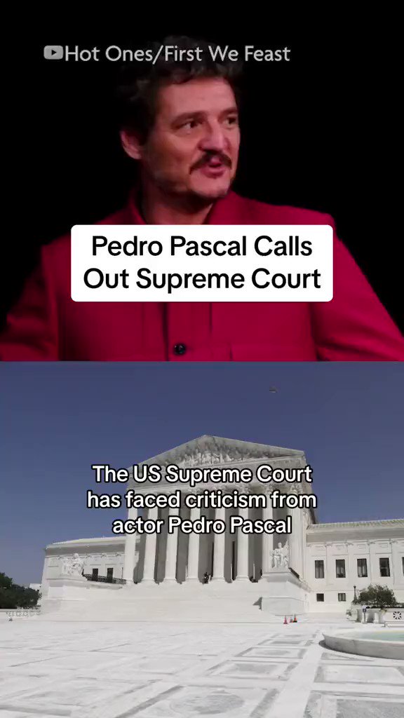 RT @PinkNews: Pedro Pascal joins backlash to US Supreme Court after LGBTQ+ rights rollback https://t.co/jYKWSJxwEI