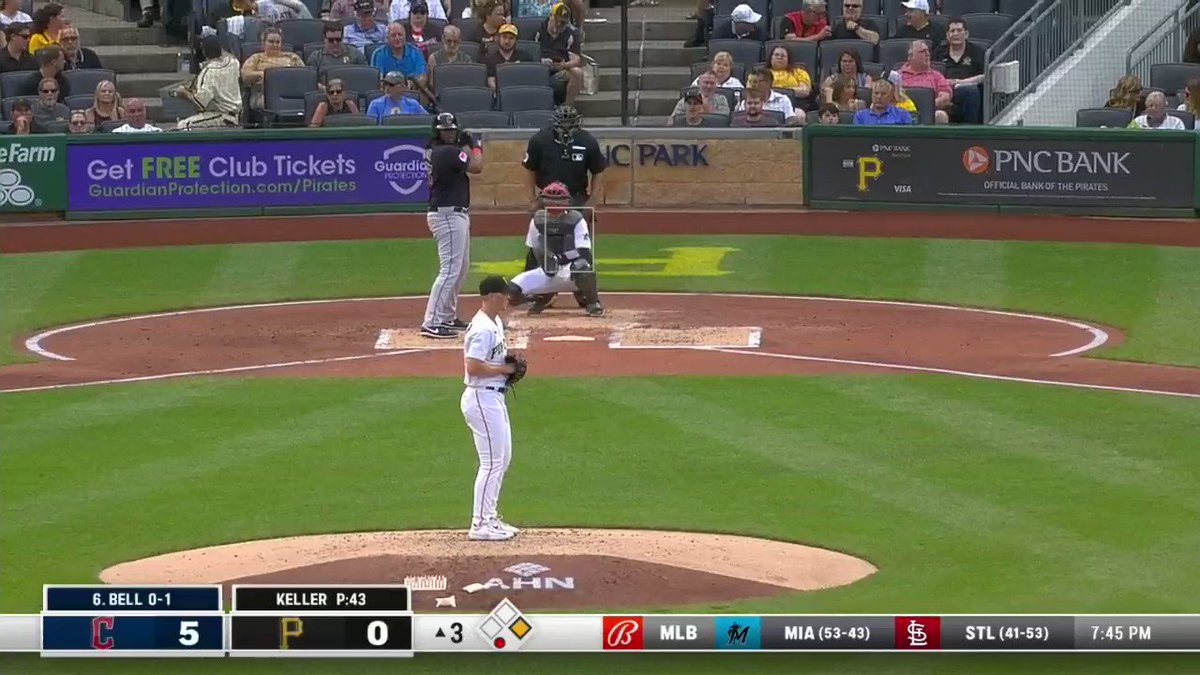 Bob Pompeani on Twitter "80 Cleveland Josh Bell crushes Mitch Keller"