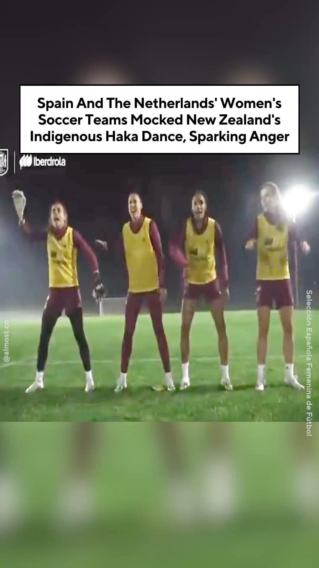 Almost on Twitter "Spain and the Netherlands' women's soccer teams