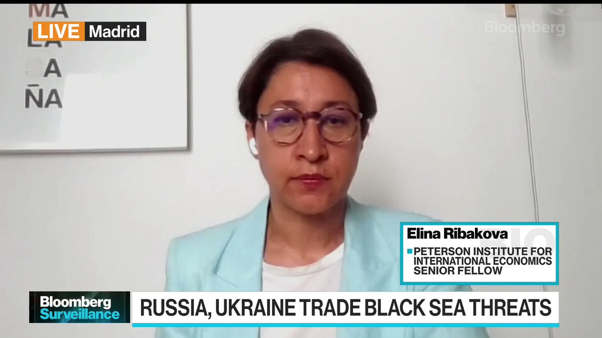 Elina Ribakova of the Peterson Institute for International Economics says the rising tensions in the Black Sea is 