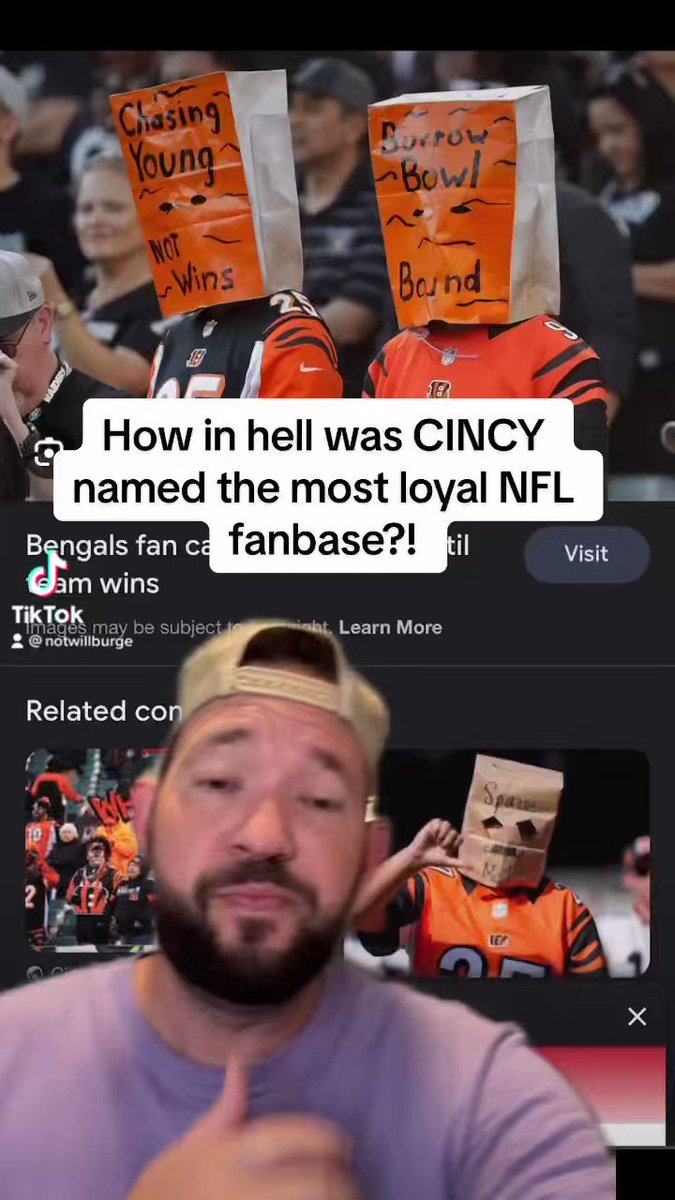 RT @WillBurge: Disproving the Bengals being the most loyal fanbase in less than 2 mins https://t.co/0KSt8qB1PX