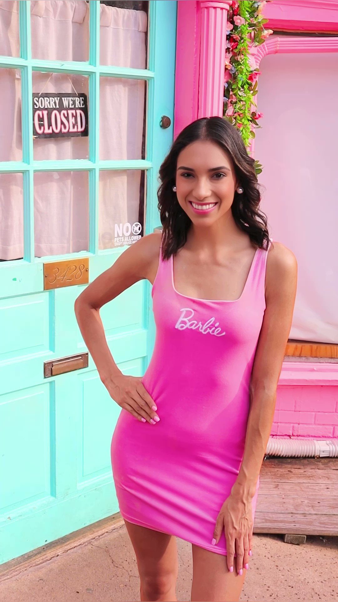 Pink barbie dress forever 21 sale