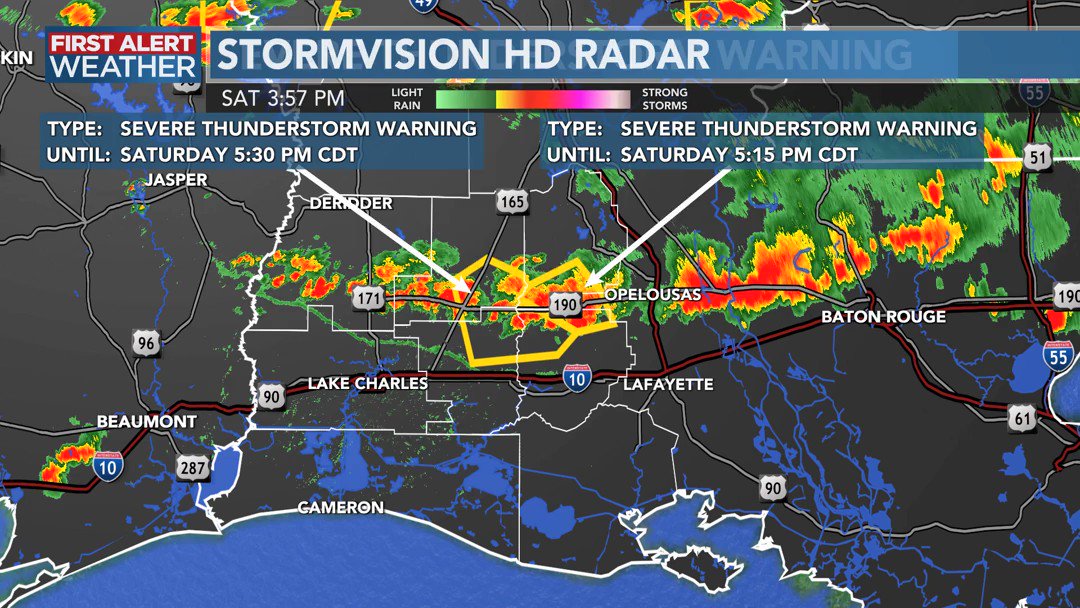 There are showers moving across SWLA now, here's the latest radar view. Remember you can check the radar anytime using our First Alert Weather app which is available here: https://t.co/YWzfif6kfI https://t.co/DkR58bOMSv