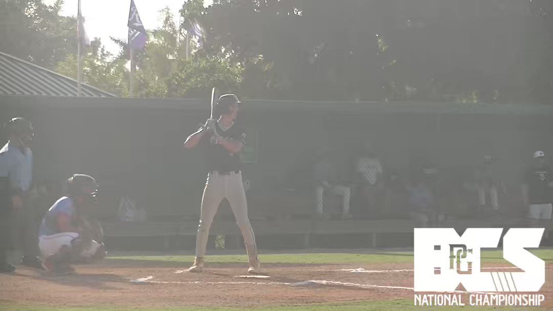 Nick Diaz (‘25, FL) smokes a ball to RF for a RBI triple. Strong frame. Lifts ball well. Front foot gets down on time. @PG_Uncommitted #BCS https://t.co/uggOxnjghM