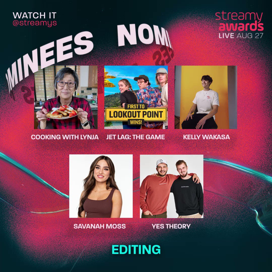 Streamy Awards on Twitter "Editing Nominees ♦️ Cooking With Lynja ♦️