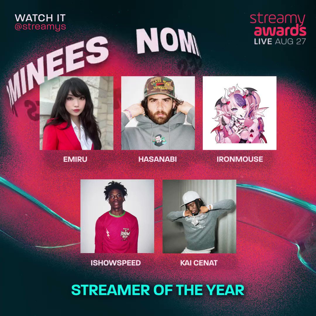 Kai Cenat Wins Streamer of the Year at 2023 Streamy Awards