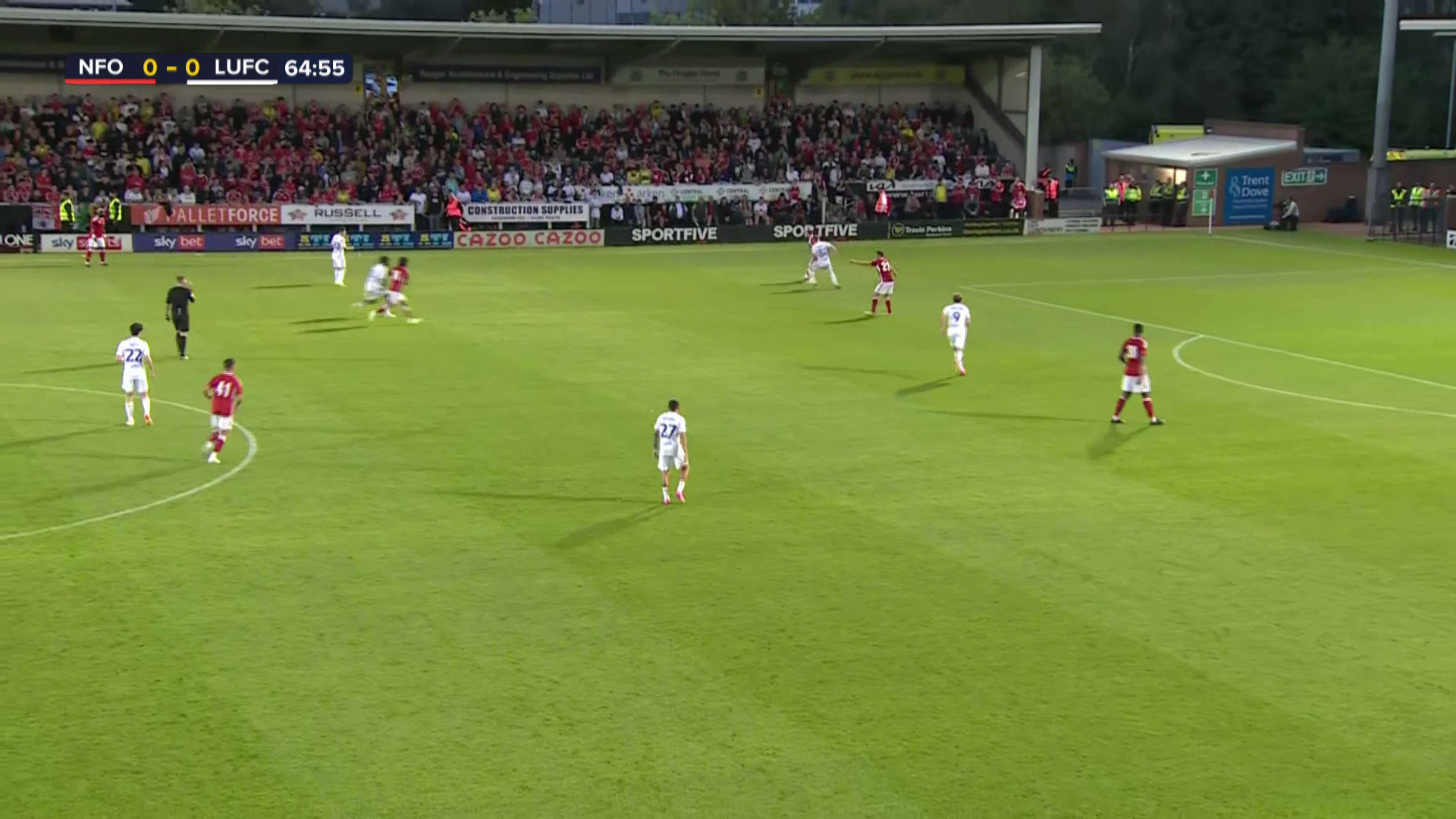 65' Goal! Bamford picks up on a Forest mistake and rolls it past the keeper! 0-1”