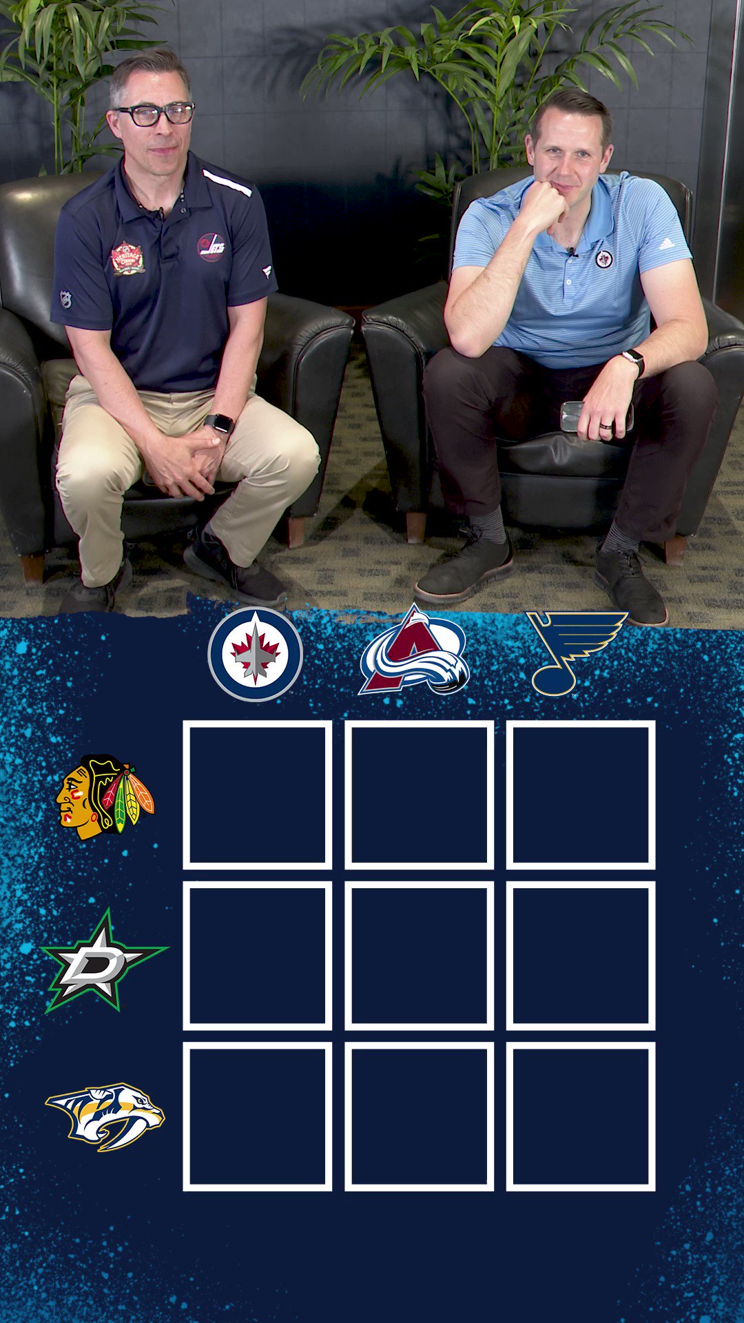 NHL Magnetic Standings Board