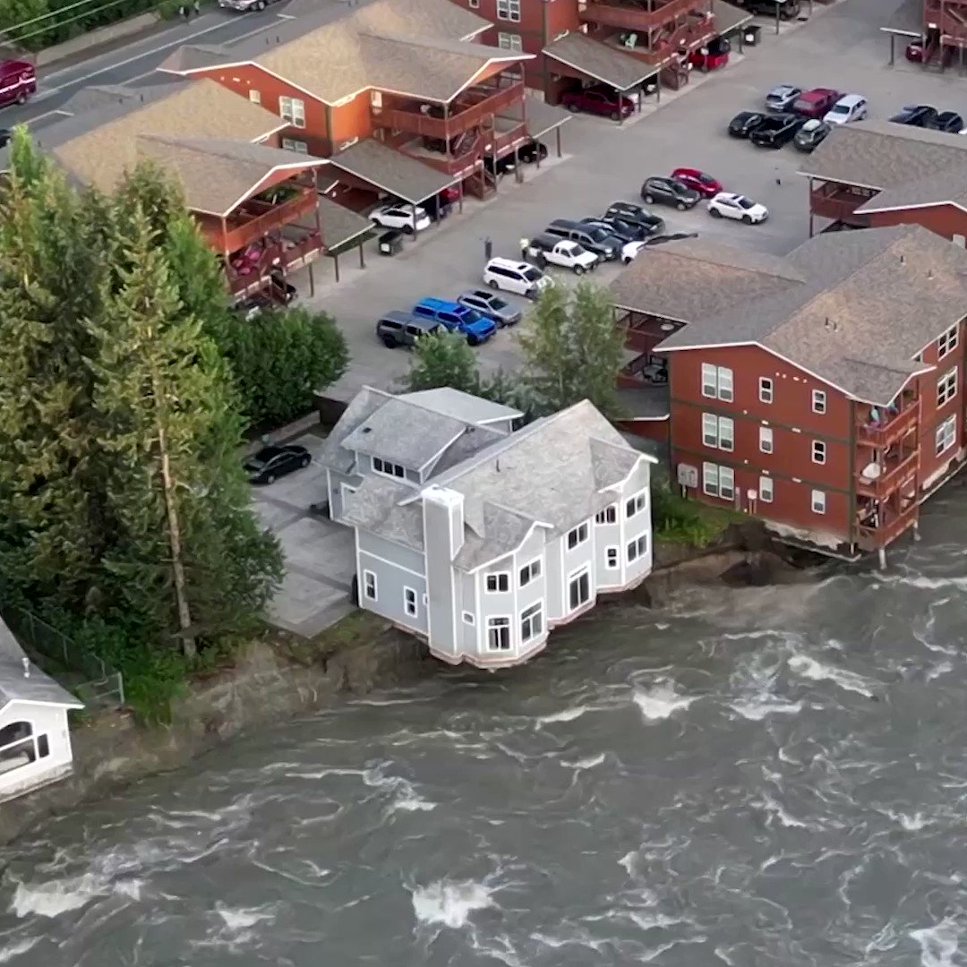 At least two buildings have been destroyed and residents have been