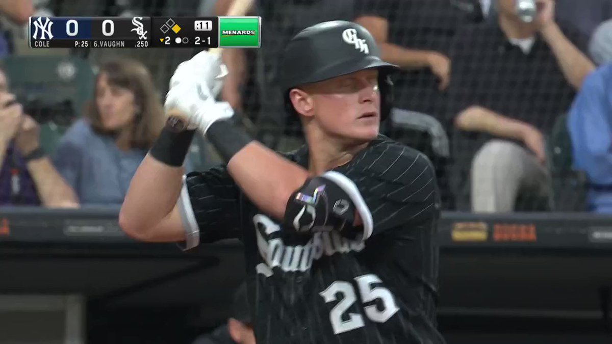 Chicago White Sox on X: Andrew Vaughn takes a trip to the bleachers!   / X