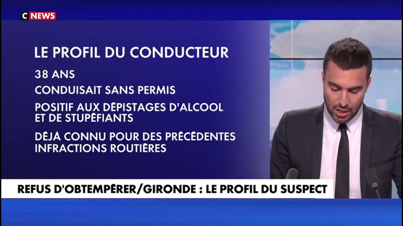 Jean MESSIHA on Twitter: "« Après un #refusdobtemperer une #racaille tue 2  innocentes. Les gaucho-“progressistes” disent Dieu merci le chauffard n'a  rien et grâce à notre travail médiatique, les #FDO n'ont pas