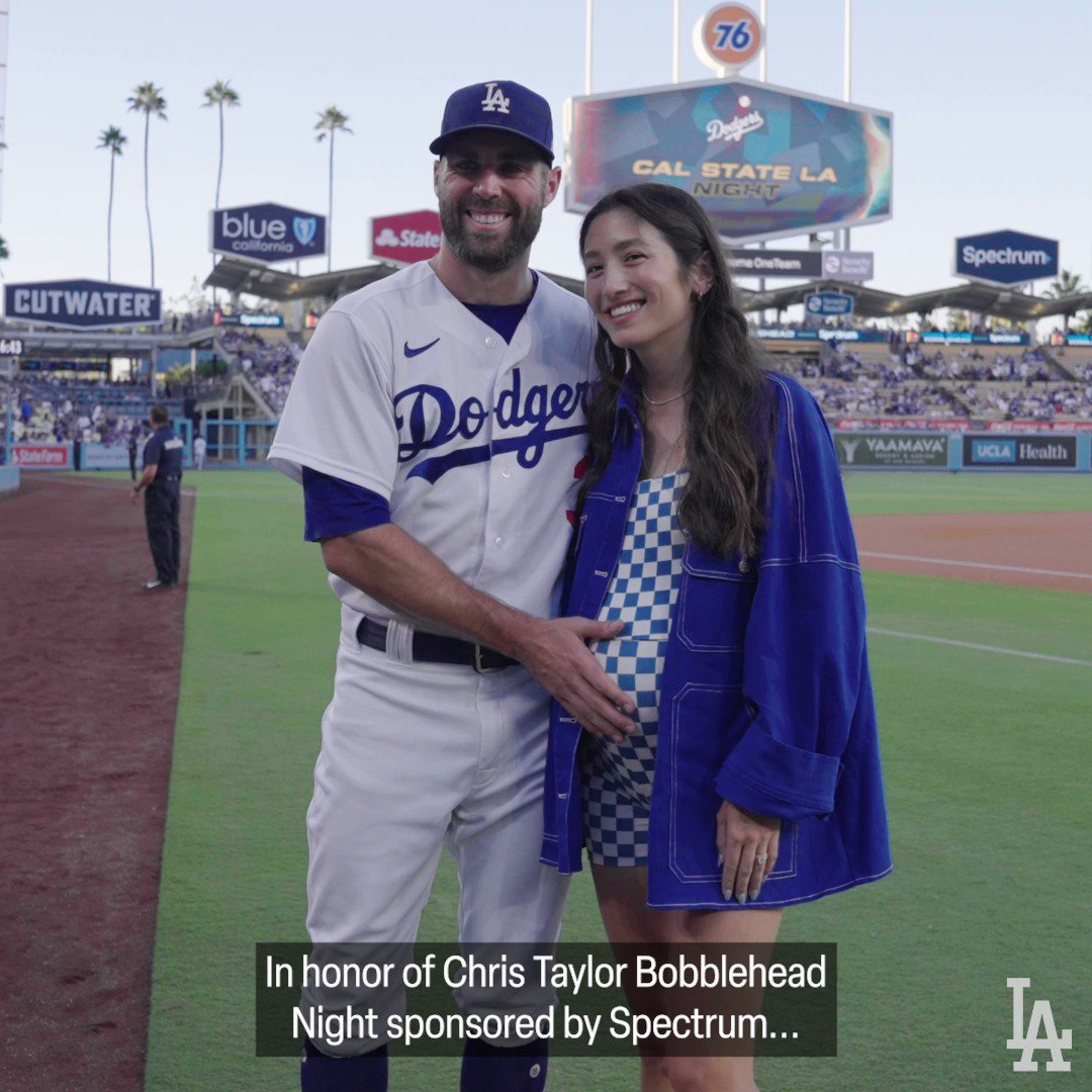 Los Angeles Dodgers on X: Playing catch with Dad on your birthday and your  bobblehead night. 🥹 It's Chris Taylor Bobblehead Night presented by  @GetSpectrum!  / X