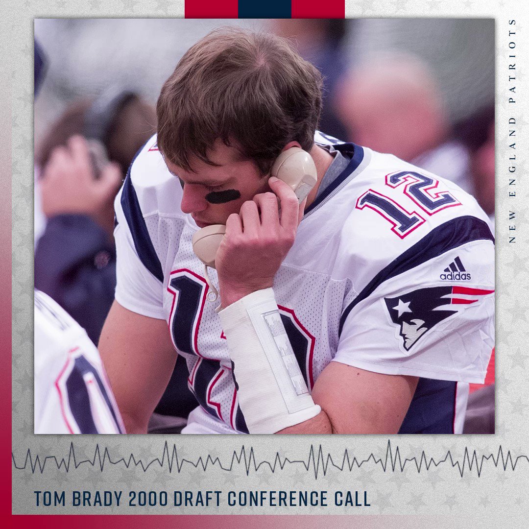 JPAFootball on X: 'The #Patriots released rare audio of their first phone  call with Tom Brady when they drafted him in 2000 This is insane. “I think  I'm ready for it.“  /