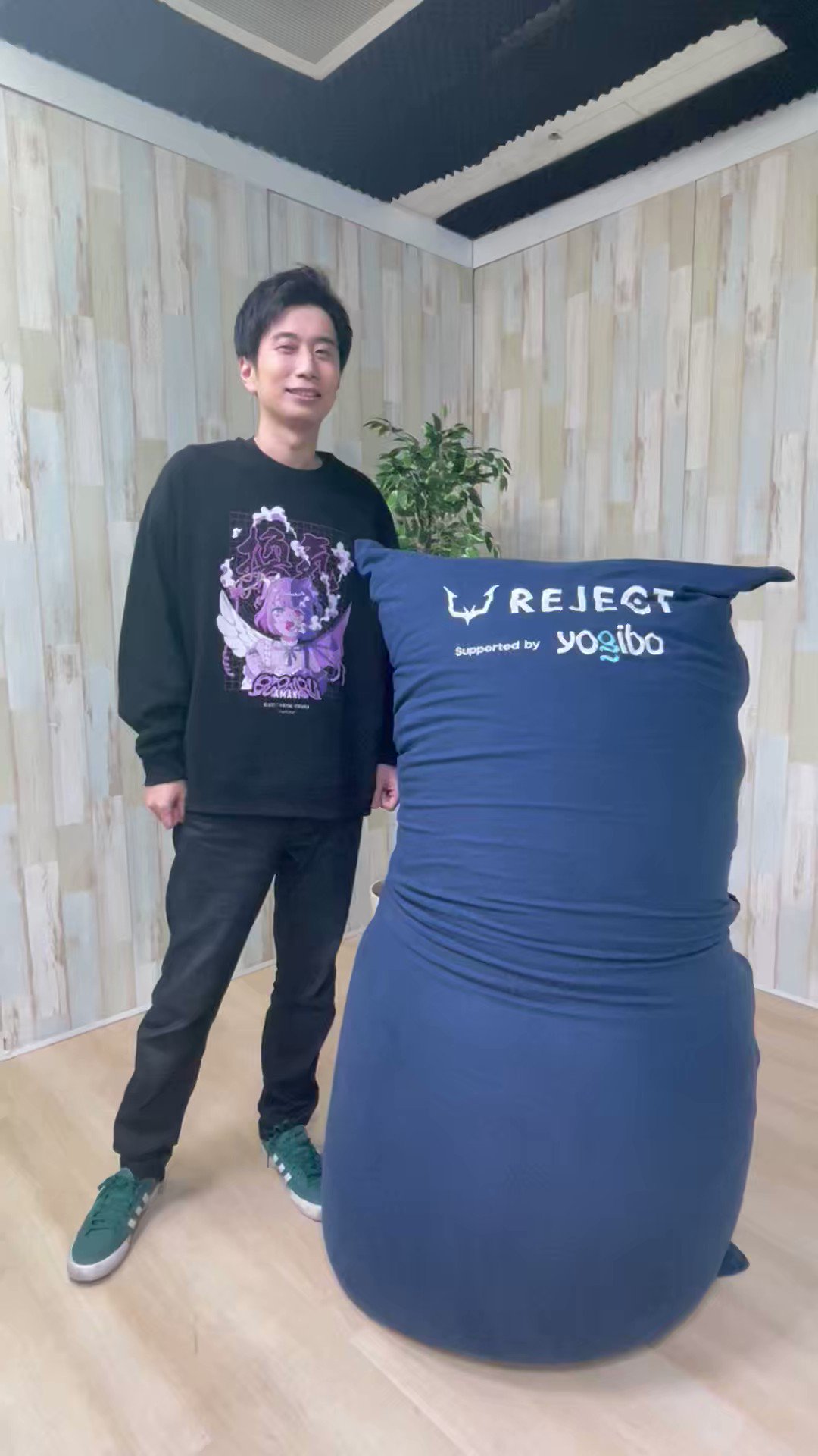 REJECT 天鬼ぷるる 換気スウェット ブラック XLサイズ 天鬼ぷるる – REJECT