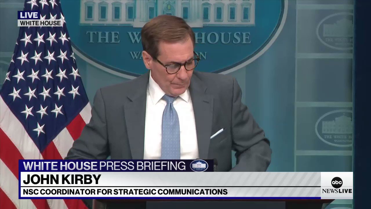 Nat’l Security Spokesman Kirby Updates Number of Americans Killed & Unaccounted For