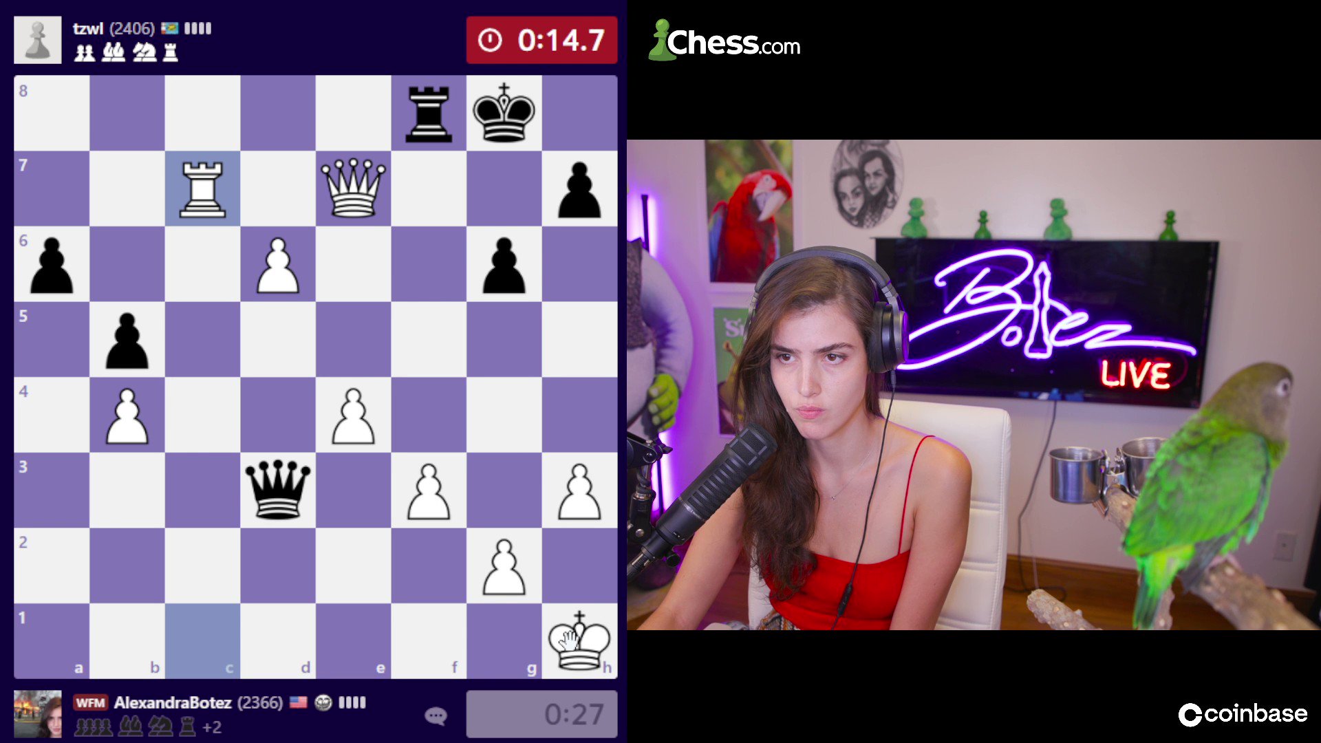 Alexandra Botez on X: Starting today I have 30 days to beat my ATH blitz rating on chess dot com or I have to bleach my eyebrows for a week. Need to