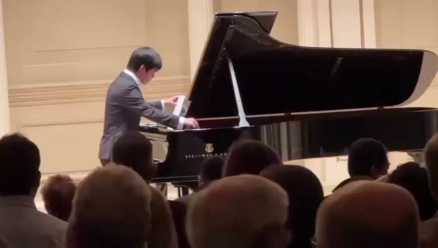 Kevin Chen, winner of the 2023 Rubinstein competition, opens his reci
