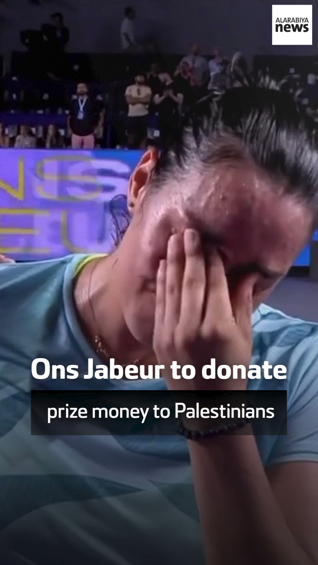 Emotional Jabeur to donate prize money to Palestinians