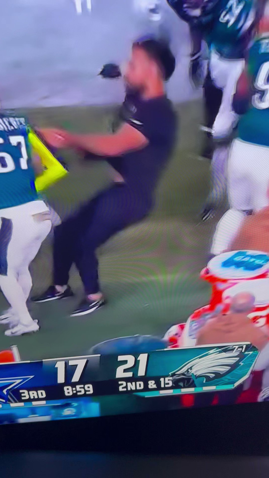 This Guy on the Eagles' Sideline Better Wear His Lucky Red Thong