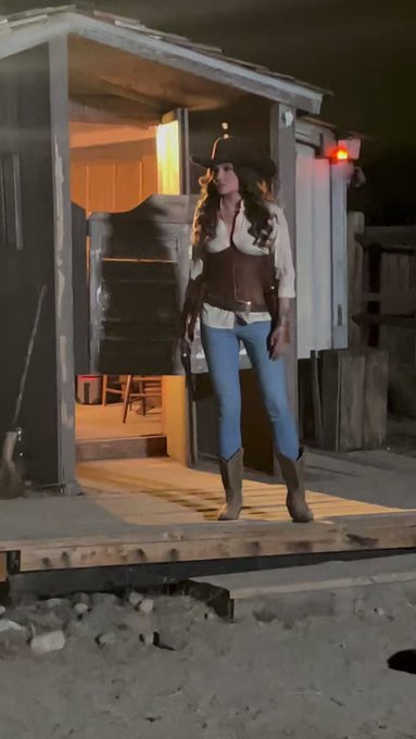 I’ve been having so much fun dressing up and playing cowboy ? for @DPxxx directed by @RickyGreenwoodX