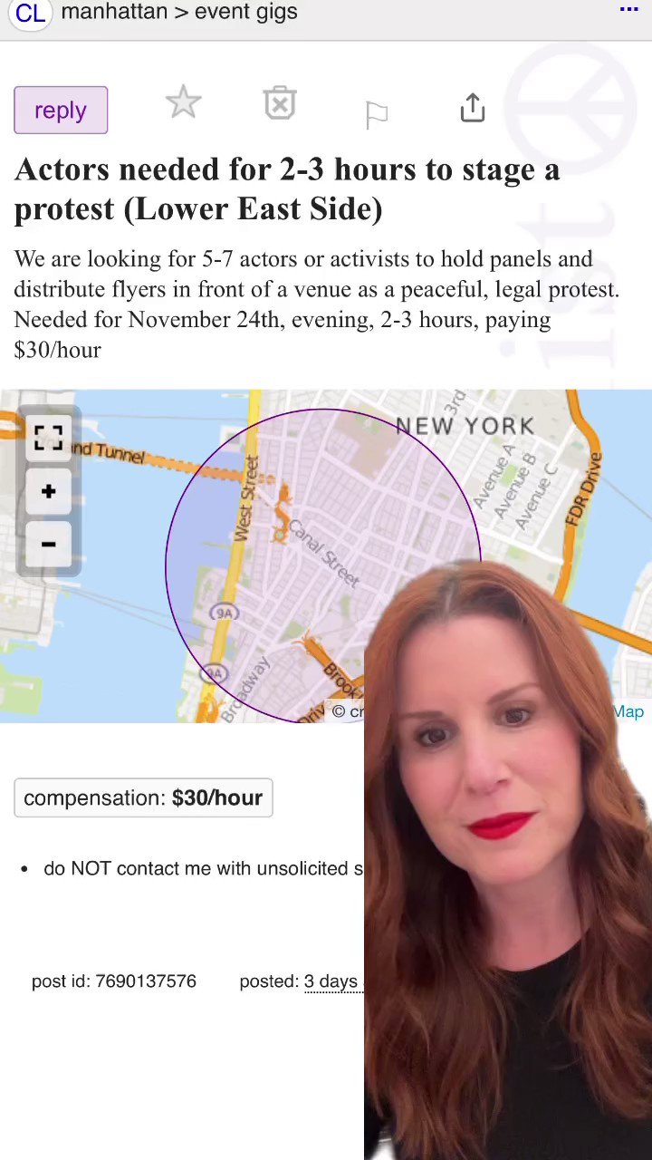 ALIZA LICHT on X: &ldquo;Paid pro-Palestinian protesters? Yup. This is a 