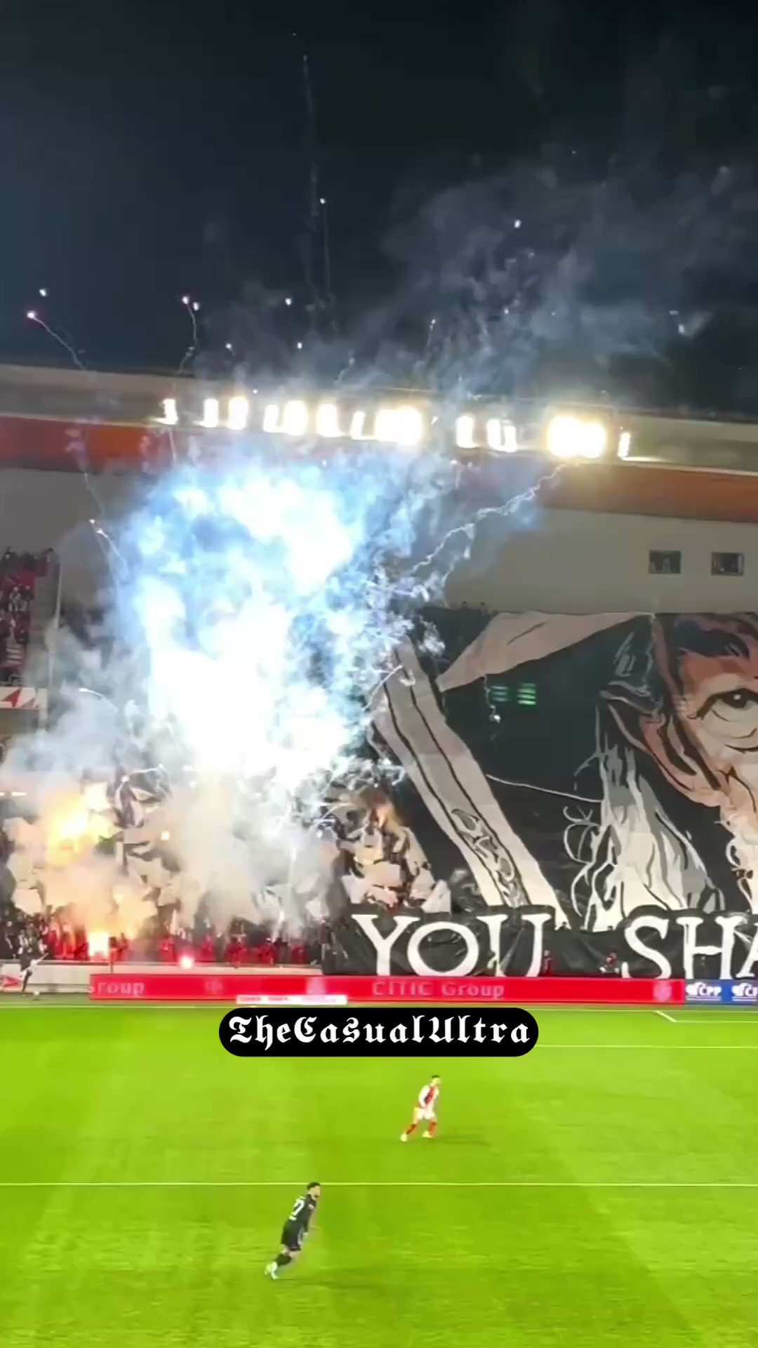 Ultras World - Gandalf tifo from Slavia 🔥 Slavia Prague vs Ceske  Budejovice 25.11.23 🇨🇿