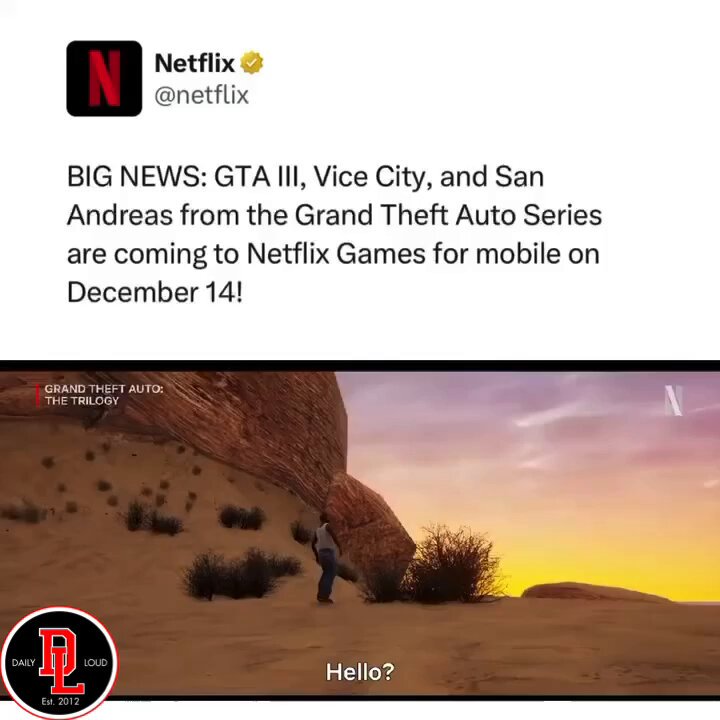 GTA III, Vice City, and San Andreas Are Coming to Netflix Games on