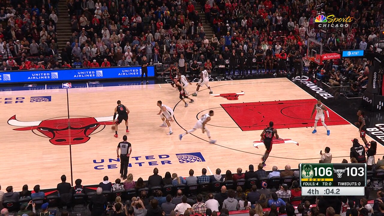 CARUSO BUZZER BEATER 3 AT END OF REGULATION 🔥 BULLS WIN IT IN OT