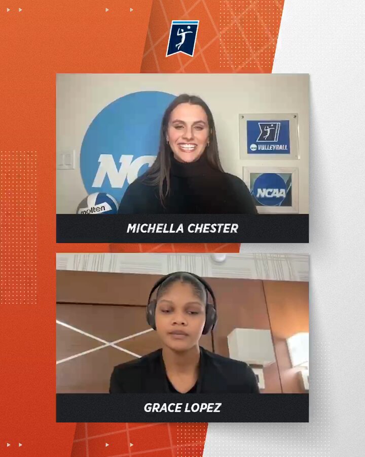 NCAA Women's Volleyball on X: .@michellachester chats with