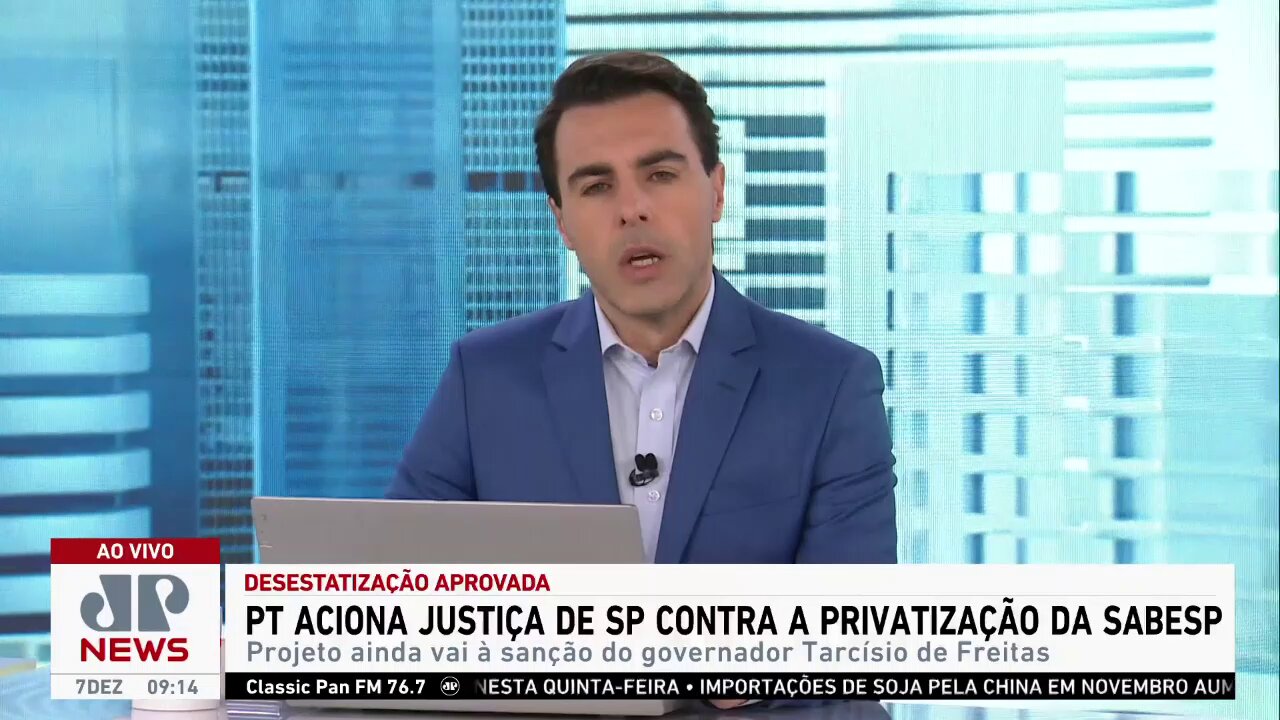 PT aciona a Justiça contra privatização da Sabesp