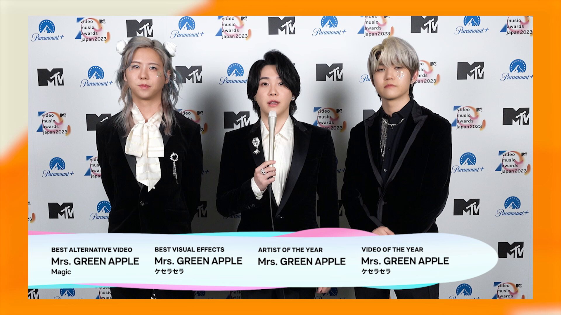 ミュージシャン Mrs. GREEN APPLE Mrs. GREEN APPLEが大阪ミナミをジャック【FM802 MINAMI WHEEL