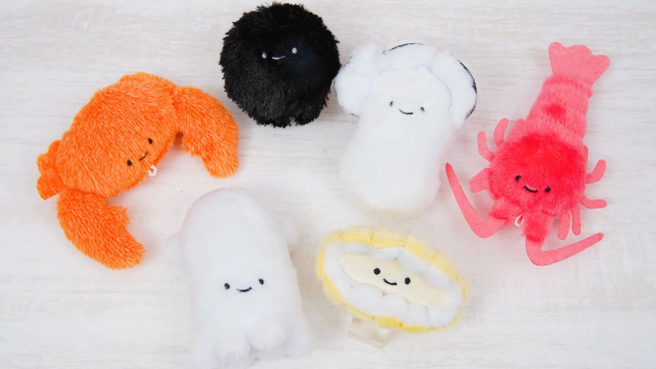 【12/27(水)発売スタート】にっこりーノ 海鮮のぬいぐるみ