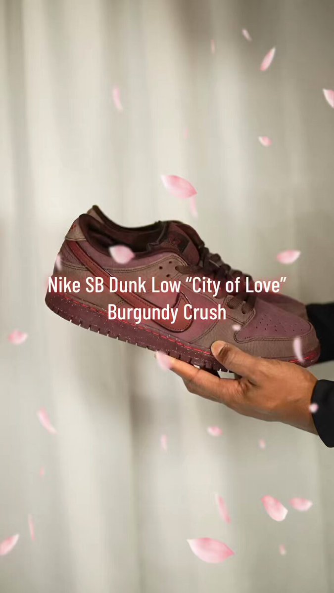 Let's go Natureboi on X: Nike SB Dunk Low “City of Love” Burgundy Crush ♥️   / X