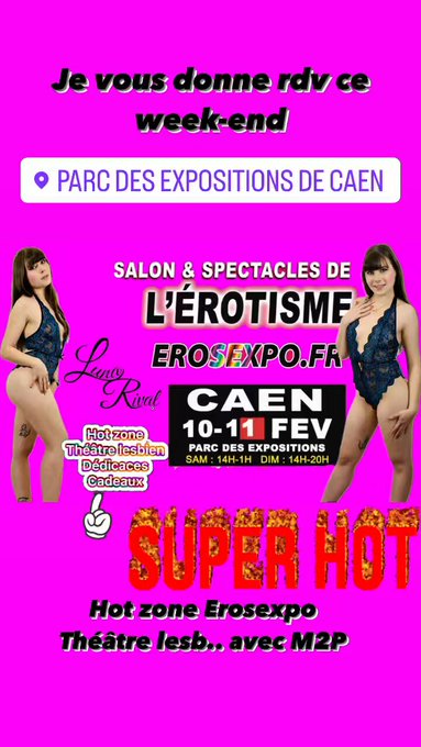 Rdv &agrave; caen ce week-end les amours  @EROSEXPO @ErosexpoS https://t.co/EP0AMZPjw8<a class="tags" target="_blank" title="On Twitter" href="/?out=eyJ0eXAiOiJKV1QiLCJhbGciOiJIUzUxMiJ9.eyJpYXQiOjE3MjkyNzkxNTAsImlzcyI6InR3cG9ybnN0YXJzLmNvbSIsIm5iZiI6MTcyOTI3OTE1MCwiZXhwIjoxNzYwODE1MTUwLCJyZWRpcmVjdF91cmwiOiJodHRwczovL3R3aXR0ZXIuY29tL0VST1NFWFBPIn0.JQgqPPiC4Qj3WuELz5j98qkIGOioflD9AmL98NoJZndqIshtLV7osWKUsAr8_tPdxzyceTl5nqgJSPaVf1d-cw">@EROSEXPO</a><a class="tags" target="_blank" title="On Twitter" href="/?out=eyJ0eXAiOiJKV1QiLCJhbGciOiJIUzUxMiJ9.eyJpYXQiOjE3MjkyNzkxNTAsImlzcyI6InR3cG9ybnN0YXJzLmNvbSIsIm5iZiI6MTcyOTI3OTE1MCwiZXhwIjoxNzYwODE1MTUwLCJyZWRpcmVjdF91cmwiOiJodHRwczovL3R3aXR0ZXIuY29tL0Vyb3NleHBvUyJ9.AhjEUqS_TTytgJ_TEQfsIjgRDl8Us42pzlTFpJSHe07vXpA8D60RMYuUTbYKbihO8jKF6uvCeeyqSzlcBkrXAg">@ErosexpoS</a><a href="/tag/mlrgirls"class="tags"><span>#mlrgirls</span></a>