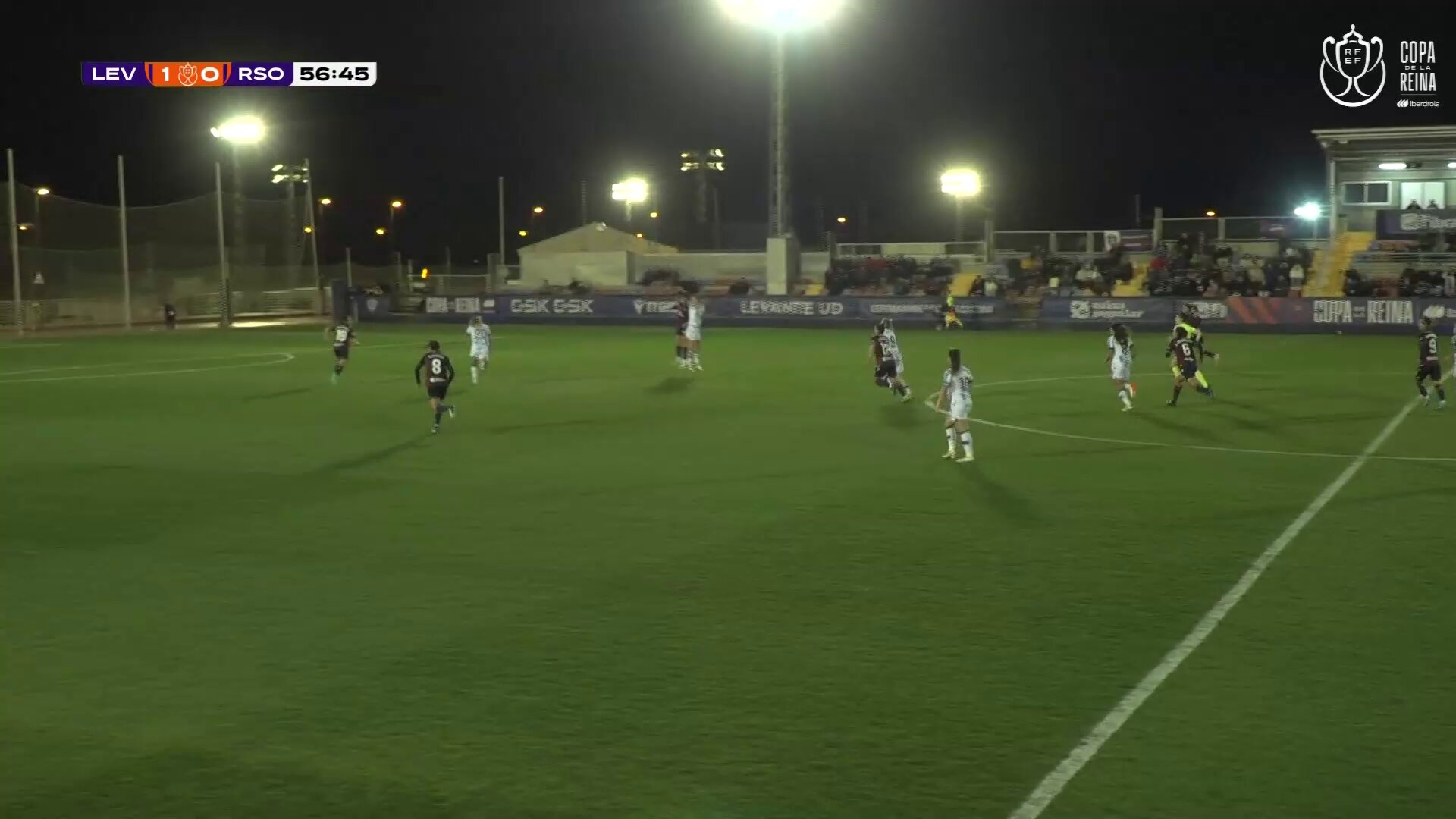 ⚽️ ¡¡¡𝗚𝗢𝗢𝗢𝗢𝗢𝗢𝗟!!!  💥 𝗙𝗿𝗮𝗻𝘀𝘀𝗶 aprovecha un balón muerto dentro del área para firmar las tablas🆚 @LUDfemenino | 1-1 |  @RealSociedadFEM | 57’📺  #CopaDeLaReina 🏆 | #FUTFEMRFEF