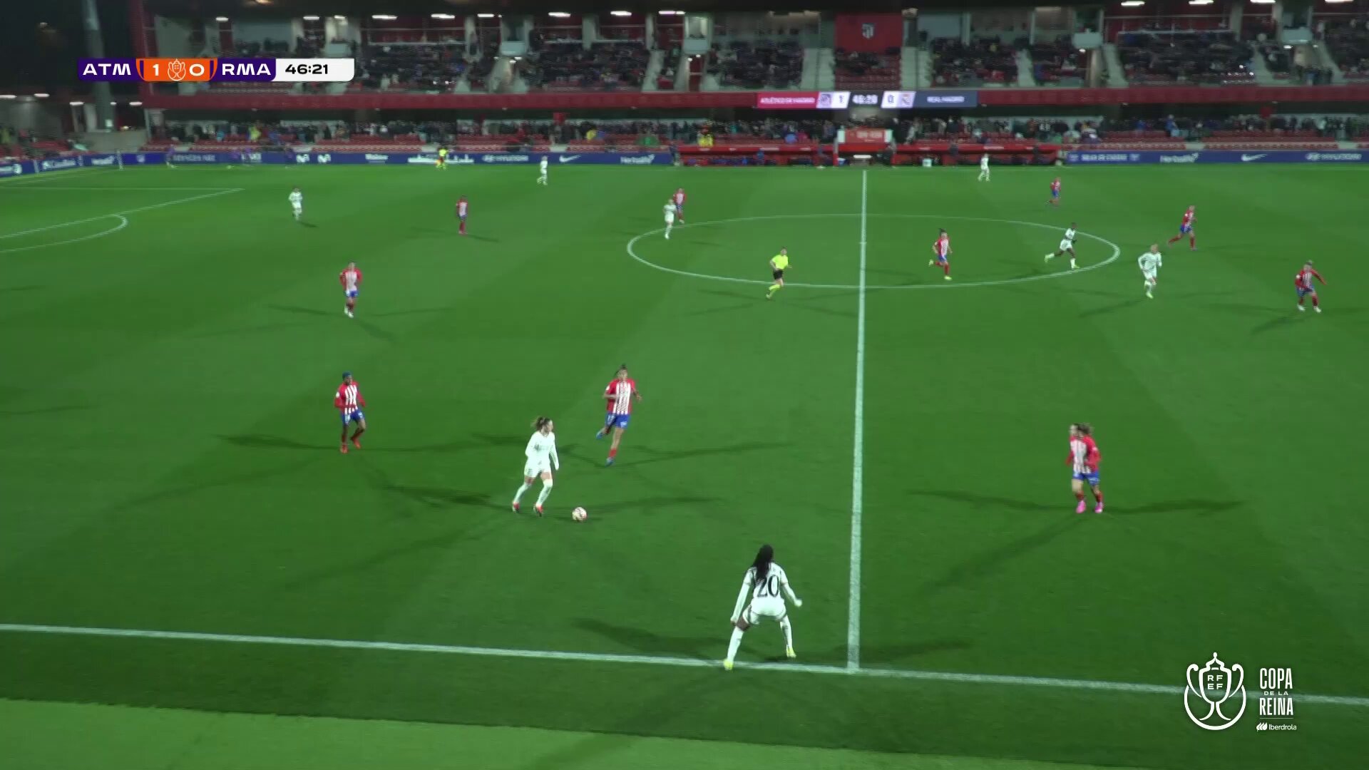 🥅 ¡¡𝗚𝗢𝗢𝗟 DEL MADRID!!📏 ¡La más lista de la clase!Empata 𝗟𝗶𝗻𝗱𝗮 𝗖𝗮𝗶𝗰𝗲𝗱𝗼 el derbi.🆚 @AtletiFemenino - @realmadridfem I 1-1 I 47'📺 @teledeporte#CopaDeLaReina I #FutFemRFEF